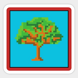 Tree pixel Sticker